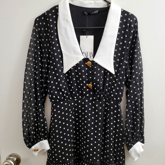 ZARA Polka Dot Dress - Picture 12 of 15